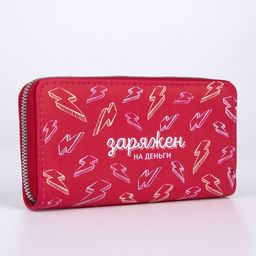 Кошелёк женский, отдел на молнии, цвет малиновый - Nazamok фото 3