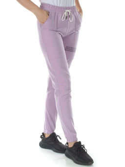 QB-65 LILAC Брюки спортивные женские (95% хлопок, 5% стрейч) P&S
