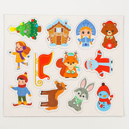 Магнитная маркерная доска на новый год Я учусь рисовать. Зимние рисунки - Школа талантов фото 7