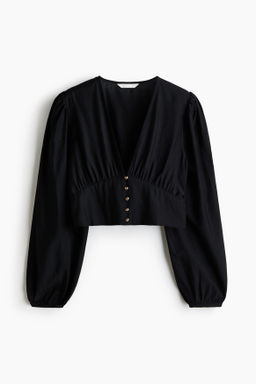 Blusa con escote en V
