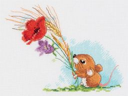 Klart набор для вышивания 8-409 Полевая мышка 19 х 15.5 см