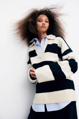 Jersey de punto fino con cuello - H&m фото 2