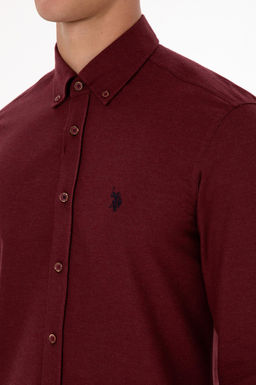 Erkek Bordo Uzun Kollu Basic G_mlek