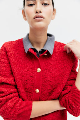 Cardigan en punto con textura - H&m фото 4