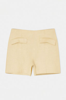 Bej Sus Cepli %100 Keten Dokuma Sort TWOSS26SR00205