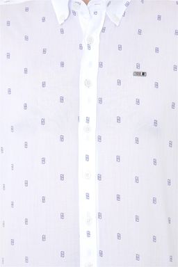 U. S. Polo Assn / Мужская белая рубашка с длинным рукавом - U.s. polo assn фото 6