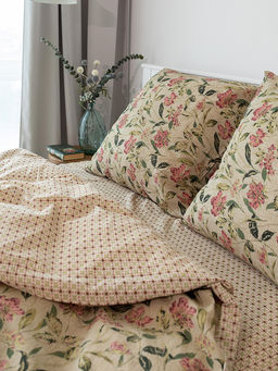 Комплект постельного белья 1,5-спальный зелёный бязь