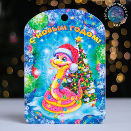 Цена за 2 шт. Доска разделочная сувенирная Дарим Красиво Символ года. Любви и нежности!, дерево, 27.5?19.5?0.5 см, разноцветная