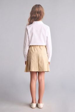 Gabardin Mini Etek K_z _ocuk - Defacto фото 5
