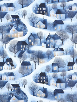 Набор упаковочной бумаги с наклейками «Новый год», 6 листов, 70 × 100 см