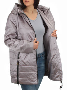 BM-1058 LILAC Куртка демисезонная женская АЛИСА (100 гр. синтепон) - Фабричный китай фото 6