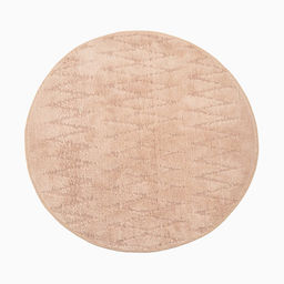 Ковер Этель Zig-Zag 100 см, бежевый, 70% хлопок, 30% п/э, 1500 г/м2  фото 2