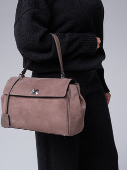 Замшевая сумка Nadi DBR 31356 капучино  фото 4