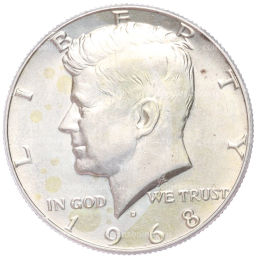 1/2 доллара (50 центов) 1968 года D США