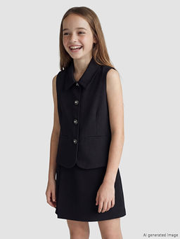 K?z ?ocuk Klasik Yelek