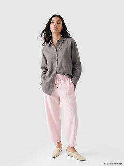 Beli Lastikli Loose Fit Kad?n Pantolon