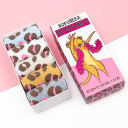 Носки женские KAFTAN «Королева вечеринки», набор 5 пар, р-р 36-39