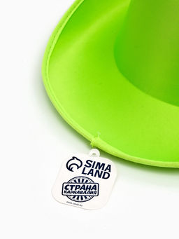 Карнавальная шляпа "Неон" зелёная р-р 56-58