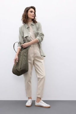 Baggy Gabardin %100 Pamuk Pantolon
