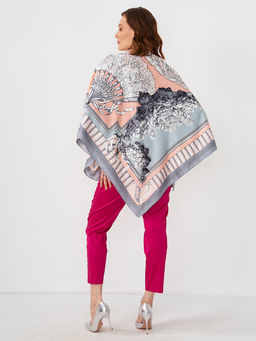 Большой, мягкий, тонкий и очень нежный двусторонний платок с рисунком. - Tantino фото 4