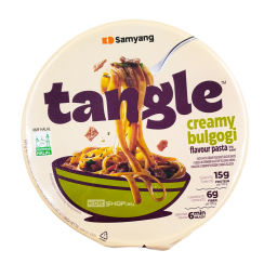 Паста б/п со сливочным соусом Бульгоги (чашка)/tangle creamy bulgogi flavour pasta big bowl Samyang, Корея, 105 г Акция