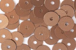 Пайетки Zlatka россыпью ZF-26 6 мм 5 х 10 г №017 коричневый