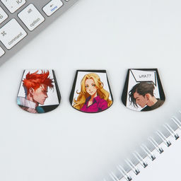 Магнитные закладки 3 шт на подложке Комикс - Artfox фото 3