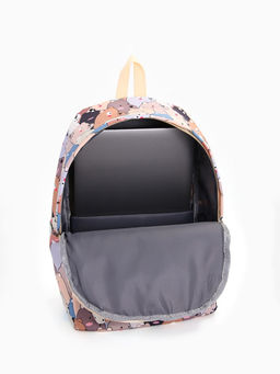 Набор: рюкзак школьный и пенал, с карманами, с принтом, размер 29?12?41 см, розовый/разноцветный