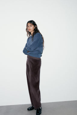 BALLOON CORDUROY TROUSERS - Zara фото 3