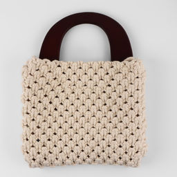 Ручки для сумки деревянные, 11.5×17 см, цвет коричневый