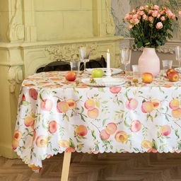 Скатерть «Доляна. Персики», 145×220 см