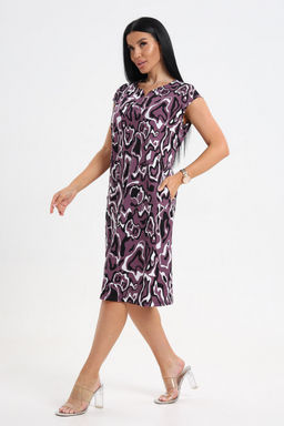 Платье женское из кулирки Стильное палитра лила - Амадэль фото 5