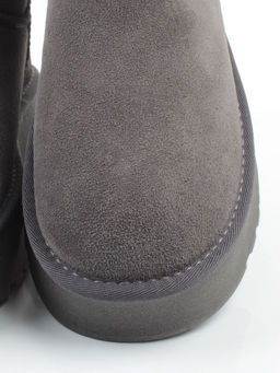 04-PF8520-5 GRAY Угги женские (натуральная замша, 100% шерсть)