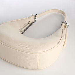 Сумка женская хобо на молнии, цвет молочный - Textura фото 4