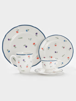 Кружка Доляна Романс 400 мл, 12.3?9?10.5 см, фарфор, белая