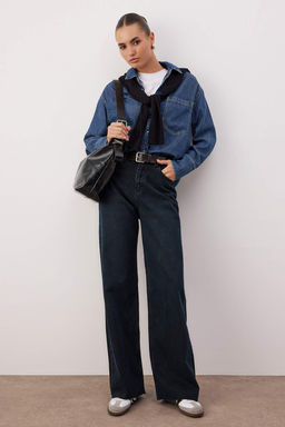 Mavi Yuksek Bel Genis Paca Wide Leg Jeans TWOAW26JE00089 - Trendyolmilla фото 12