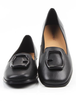 06-DLG03-1 BLACK Туфли женские (натуральная кожа)