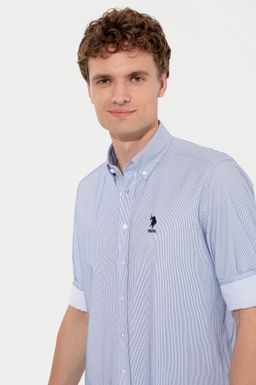 U. S. Polo Assn / Мужская темно-синяя рубашка с длинным рукавом - U.s. polo assn фото 2
