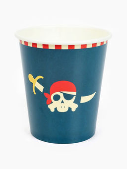 Цена за 10 шт. Стакан одноразовый бумажный «Пиратская вечеринка», 250 мл