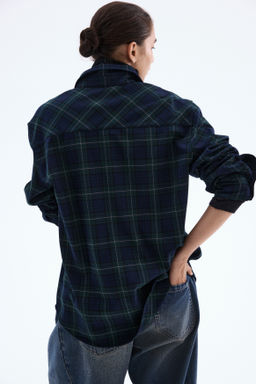 Camisa oversize de franela - H&m фото 5