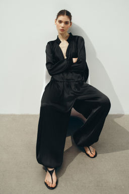 Blusa oversize con escote en V - H&m фото 6