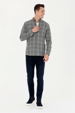 U. S. Polo Assn Мужская серая рубашка с длинным рукавом - U.s. polo assn фото 11
