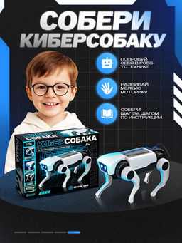 Электронный конструктор «Кибер-собака», на радиоуправлении