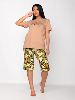 Костюм женский кулирка с шортами "ГРУША" С ДЕФЕКТОМ