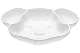 Менажница 400 мл 23*18,5*3 см Собачка цельная 3 секции, фарфор - Elan gallery фото 5