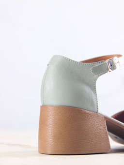 Босоножки 5032.23663be.Авокадо лион +коричневый - Edart фото 10