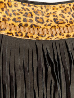 Сумка замшевая с бахромой через плечо №1134/2 - Ганг фото 3