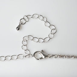 Чокер Лёд изящный, цвет белый в серебре, 30 см - Queen fair фото 2