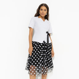 Костюм с юбкой приталенного силуэта Актуально сегодня (2 в 1 gray) - Charutti фото 2