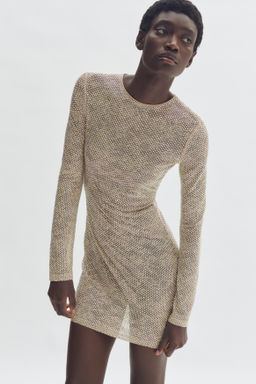 Minivestido de encaje con detalles decorativos - H&m фото 7